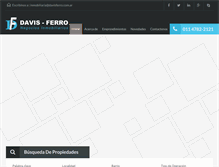 Tablet Screenshot of davisferro.com.ar
